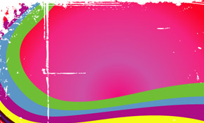 Colorful Vector in pink Background